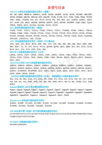 玉溪各類板式換熱器密封墊片更替換,各類板式換熱器密封墊片更替換