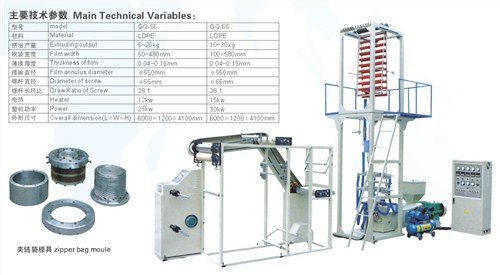 天門PP吹膜機,吹膜機